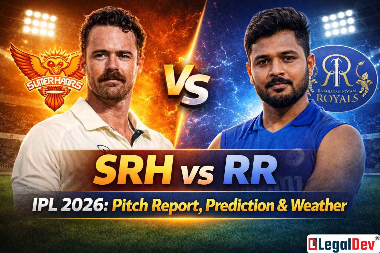 SRH vs RR IPL 2026 | Pitch, Weather & Match Prediction